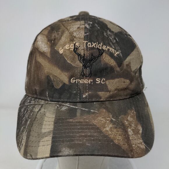 Greg's Taxidermy Strapback Hat Camo One Size Realtree Port Authority - Picture 2 of 7